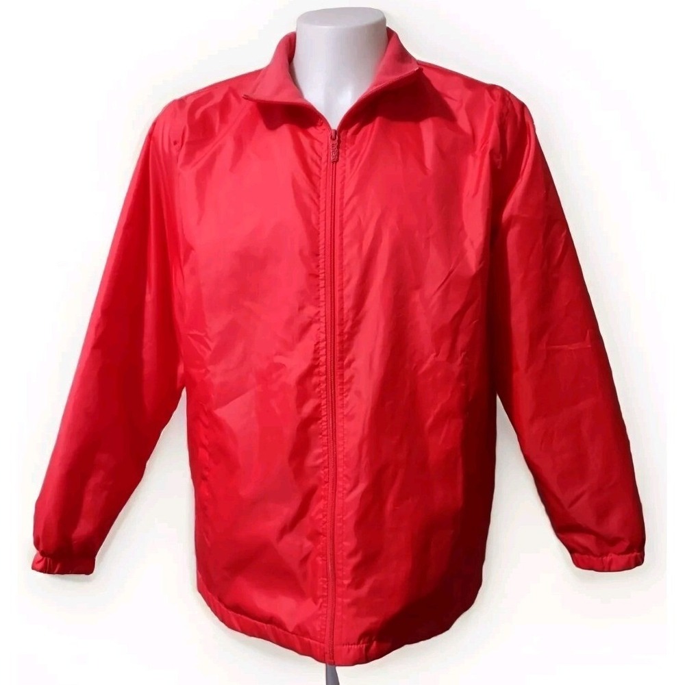 Totes Cotton Lined Jacket Woman's Adult Size Large Full Zip 4 Pockets Coat Rain